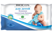 Влажная туалетная бумага BioCos для детей