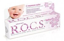 Зубная паста Рокс для малышей от 0 до 3 лет Аромат Липы
