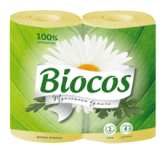 Туалетная бумага BioCos ромашка